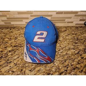NASCAR Racing Hat Rusty Wallace Signed Cap Adjustable #2 Strapback